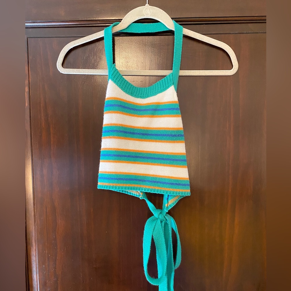 Knit crop tank